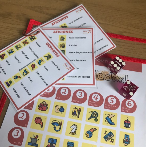 Tablero de Aficiones y Deportes + Infografía y Vocabulario – PONTE LAS ...