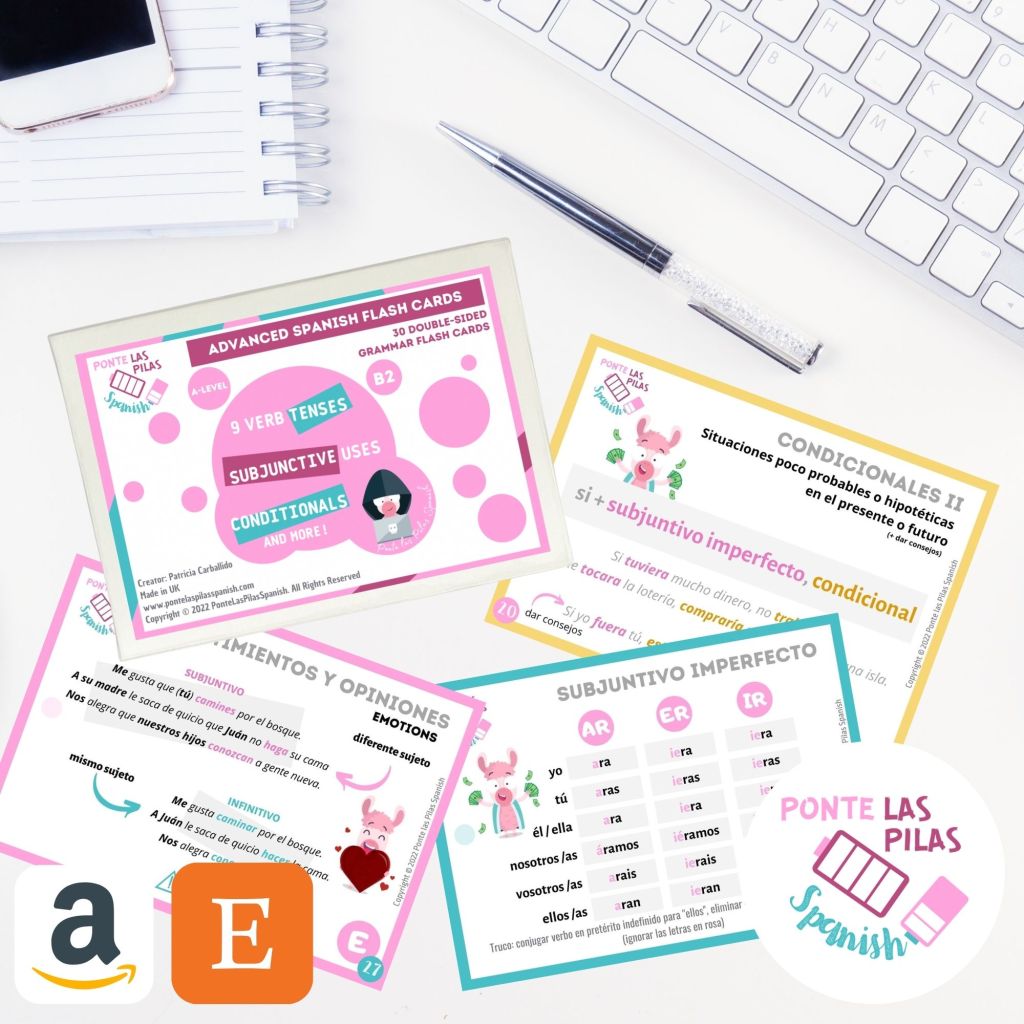 Flashcards en español del subjuntivo para prefesores y estudiantes de español